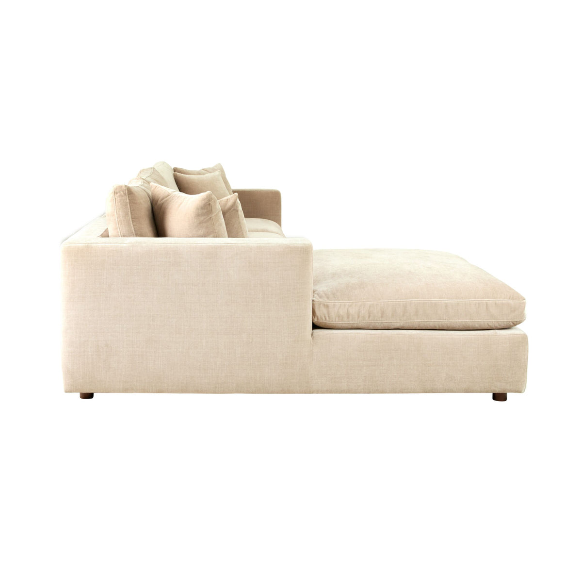 Oakley 4 Seater Left Chaise Sofa Sand