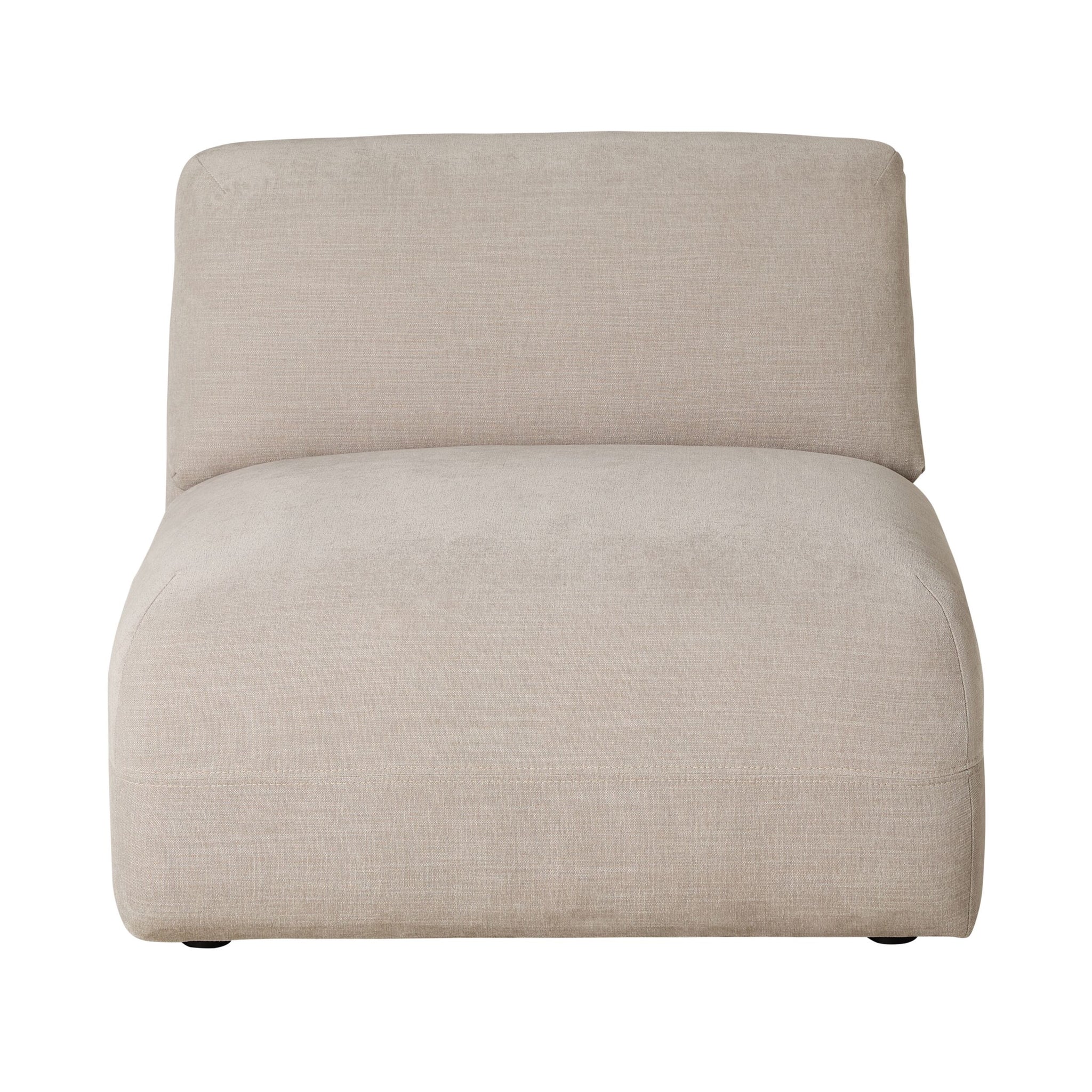 Como Armless Sofa Pearl