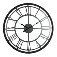 Roman Cut Out Iron Wall Clock 80cm