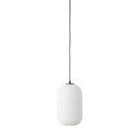 Treviso Fluted Glass Pendant White 150mm