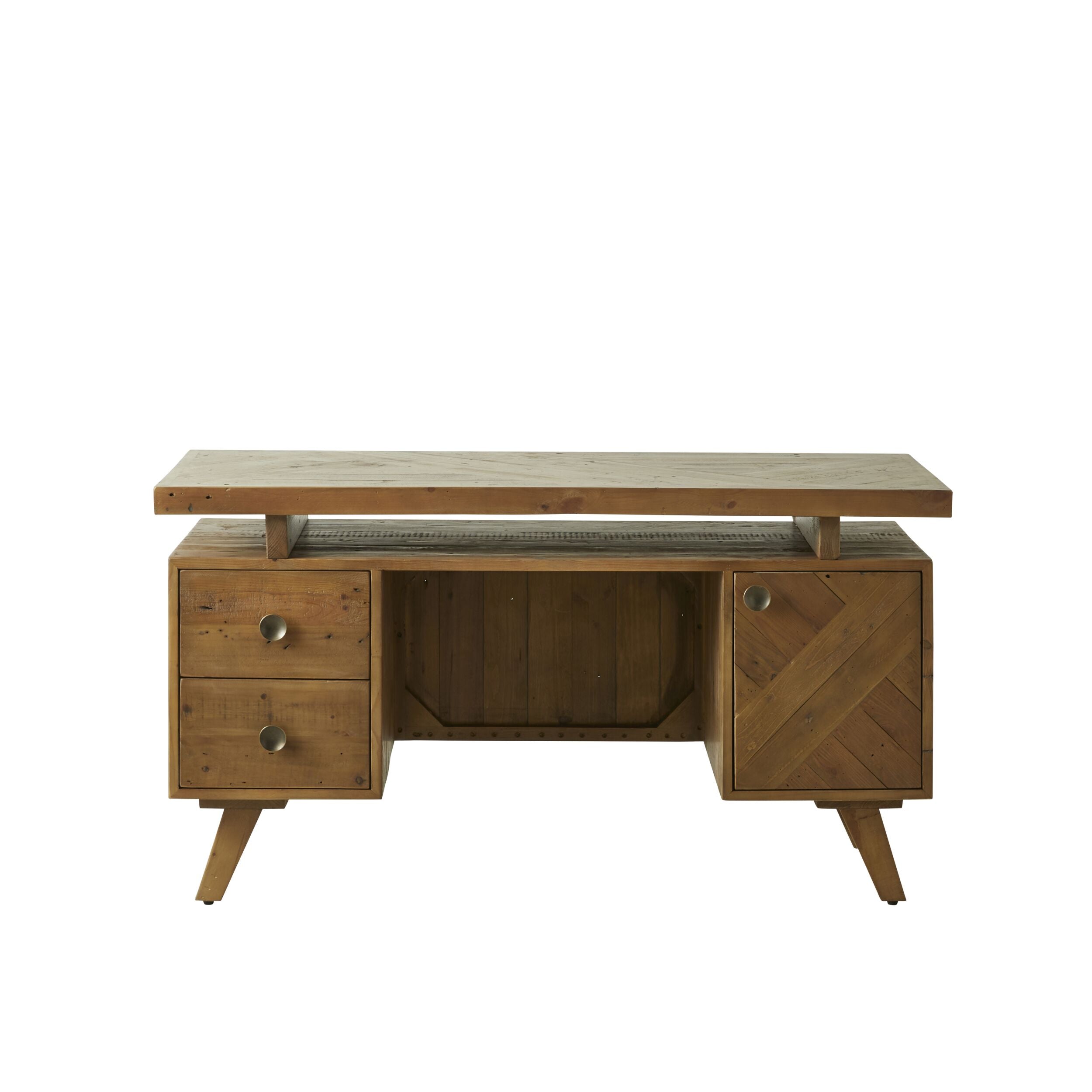 Dawson Reclaimed Timber Double Pedestal Desk