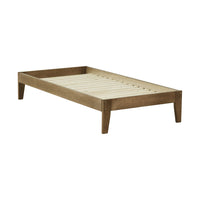 Kyan King Single Bed Base Chestnut