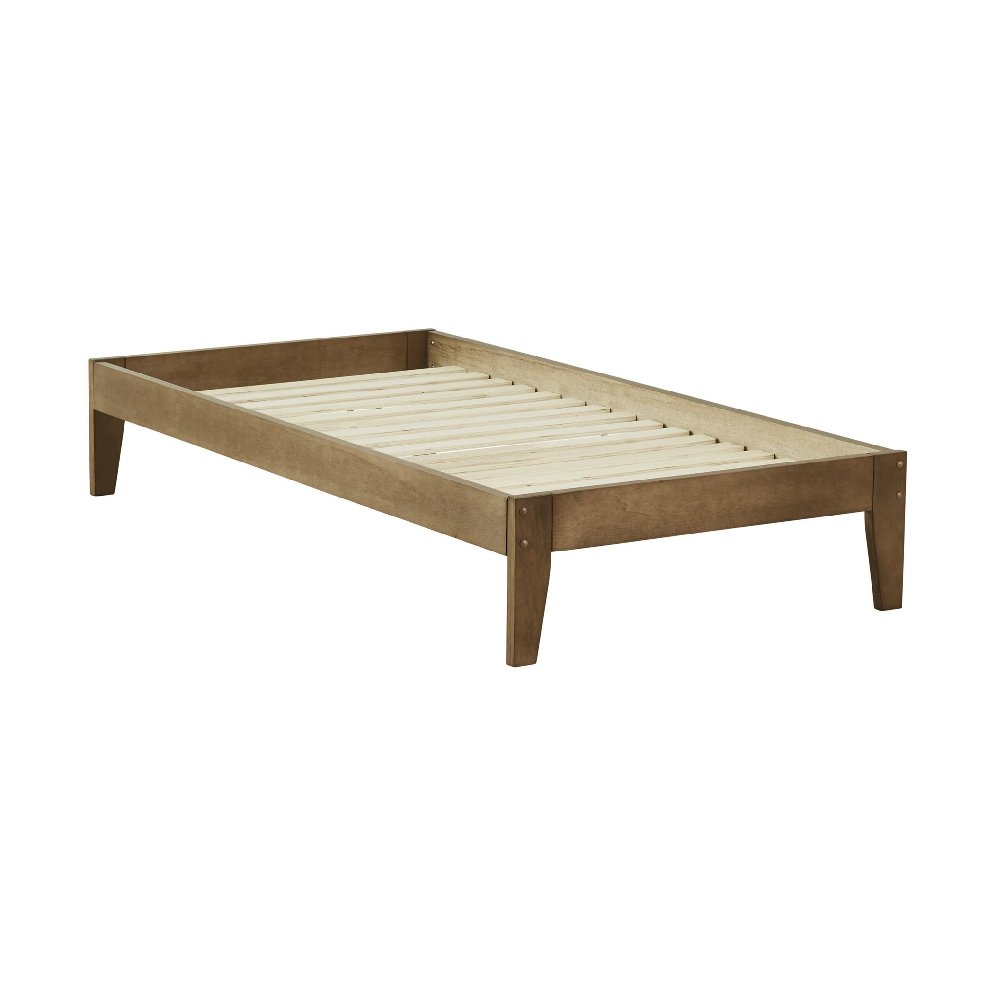 Kyan King Single Bed Base Chestnut
