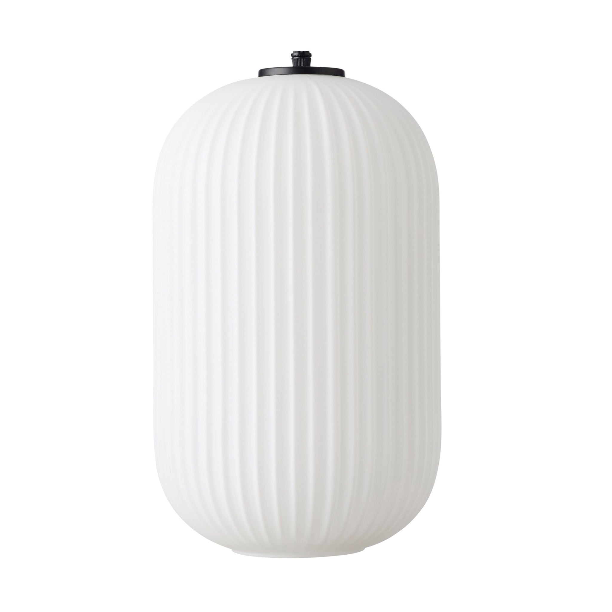 Treviso Fluted Glass Pendant White 150mm