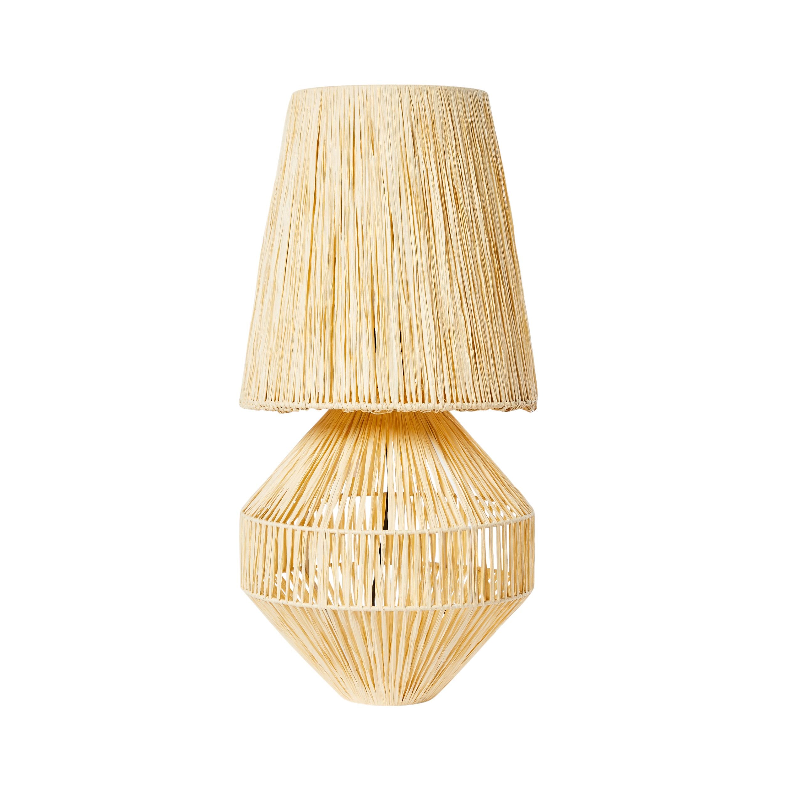 LuLu Raffia Table Lamp 63cm