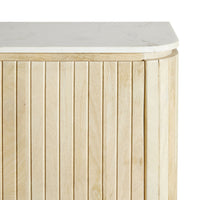 Deva Bedside with Marble Top Natural