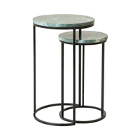 Avoca Side Table Green Marble
