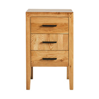 Oakdale 3 Drawer Bedside Table