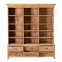 Kalise 6 Drawer Library Shelving Unit