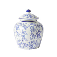 Claymont Flowers Ginger Jar Blue And White 25.5X25.5X33.5cm