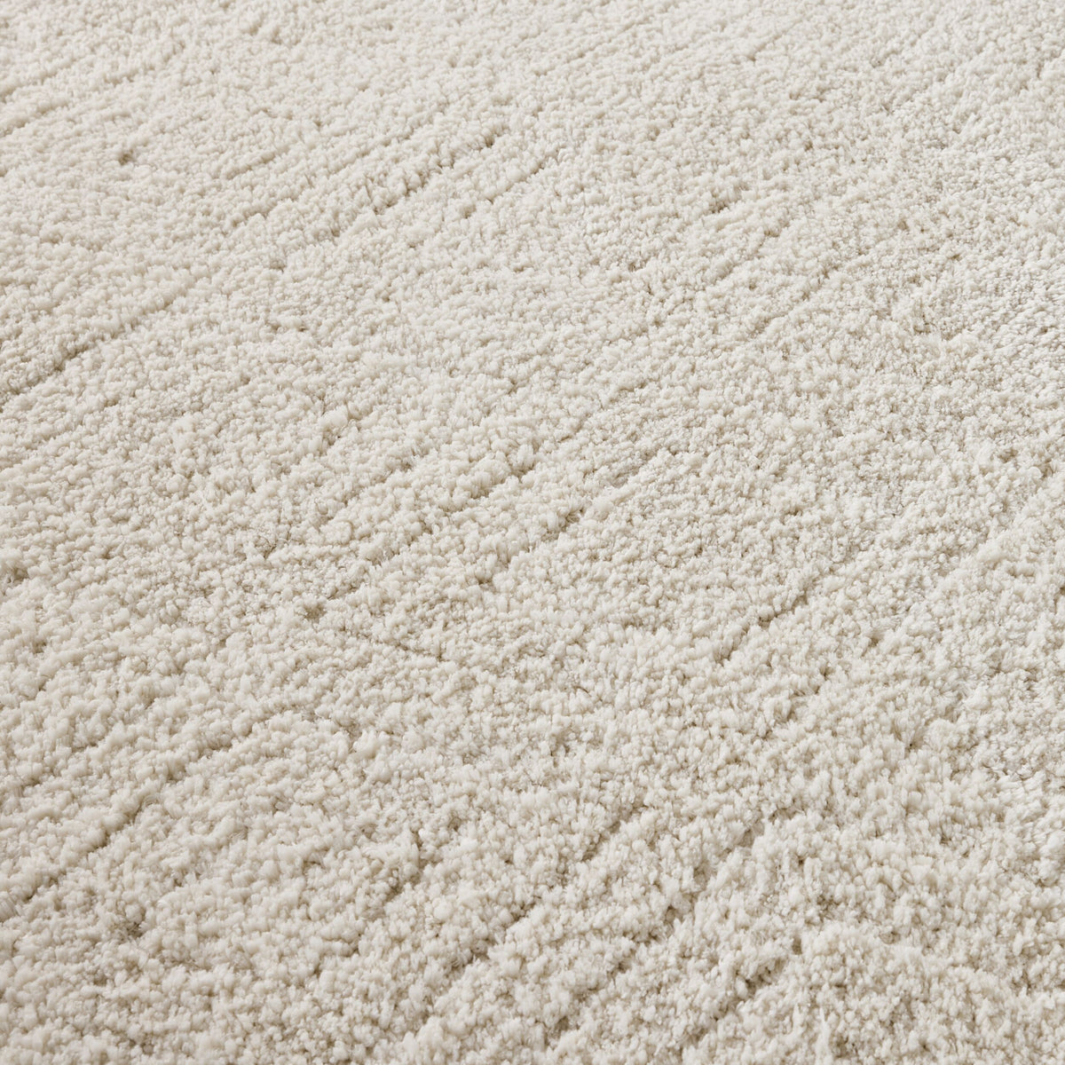 Plush Diamond Rug Cream 150x240cm