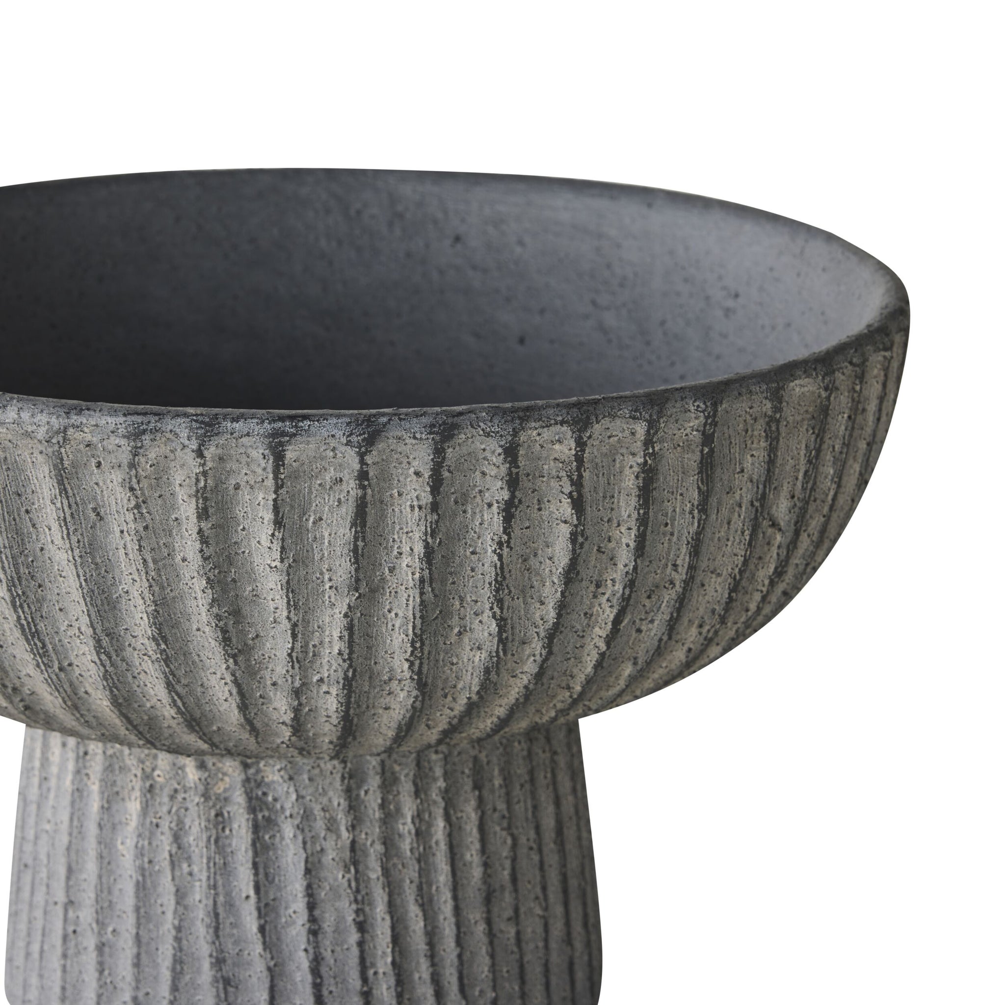 Ortiz Ribbed Pedestal Bowl