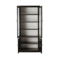 Armand 4 Door Display Cabinet 94.6 x 206cm Black