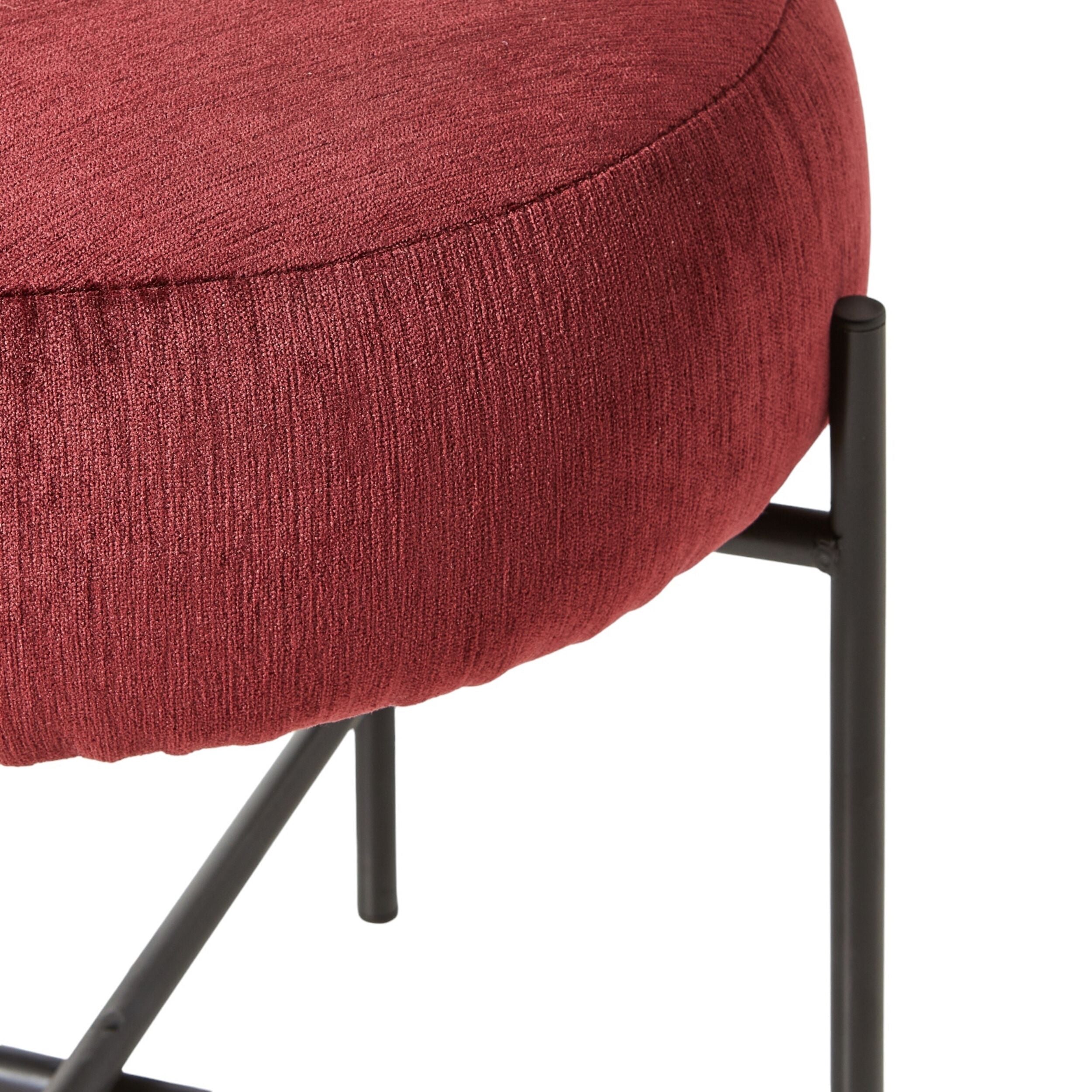 Mads Footstool Plum