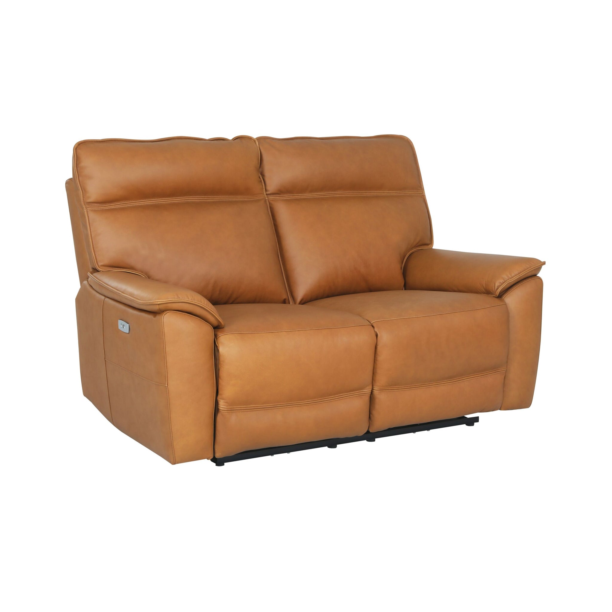Dillon 2 Seater Leather Recliner Sofa Dakota Light Chestnut