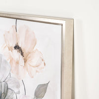 Arthouse Delightful Blooms Silver Framed Print 100x50cm