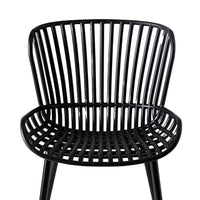 Lini Outdoor Dining Chair Black