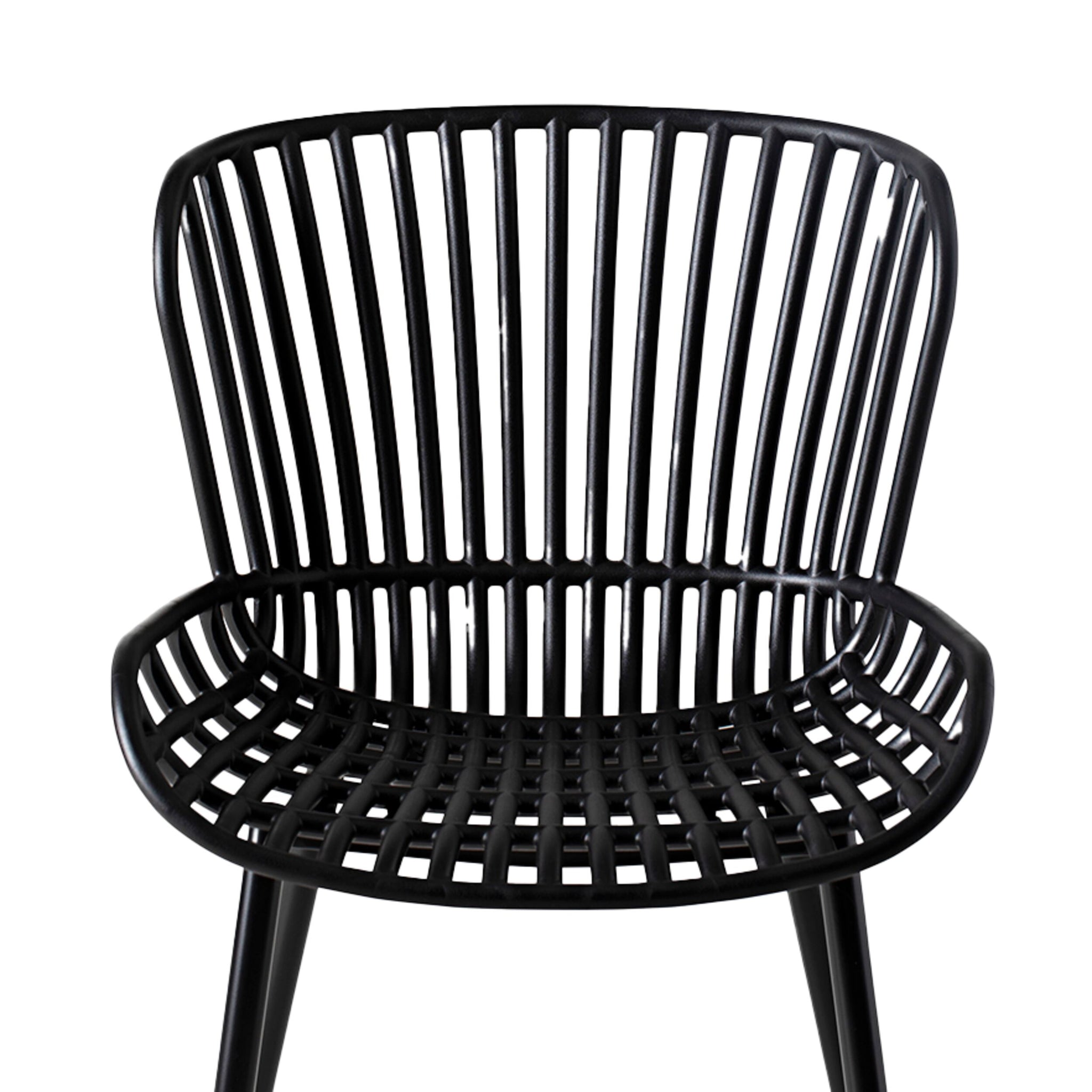 Lini Outdoor Dining Chair Black