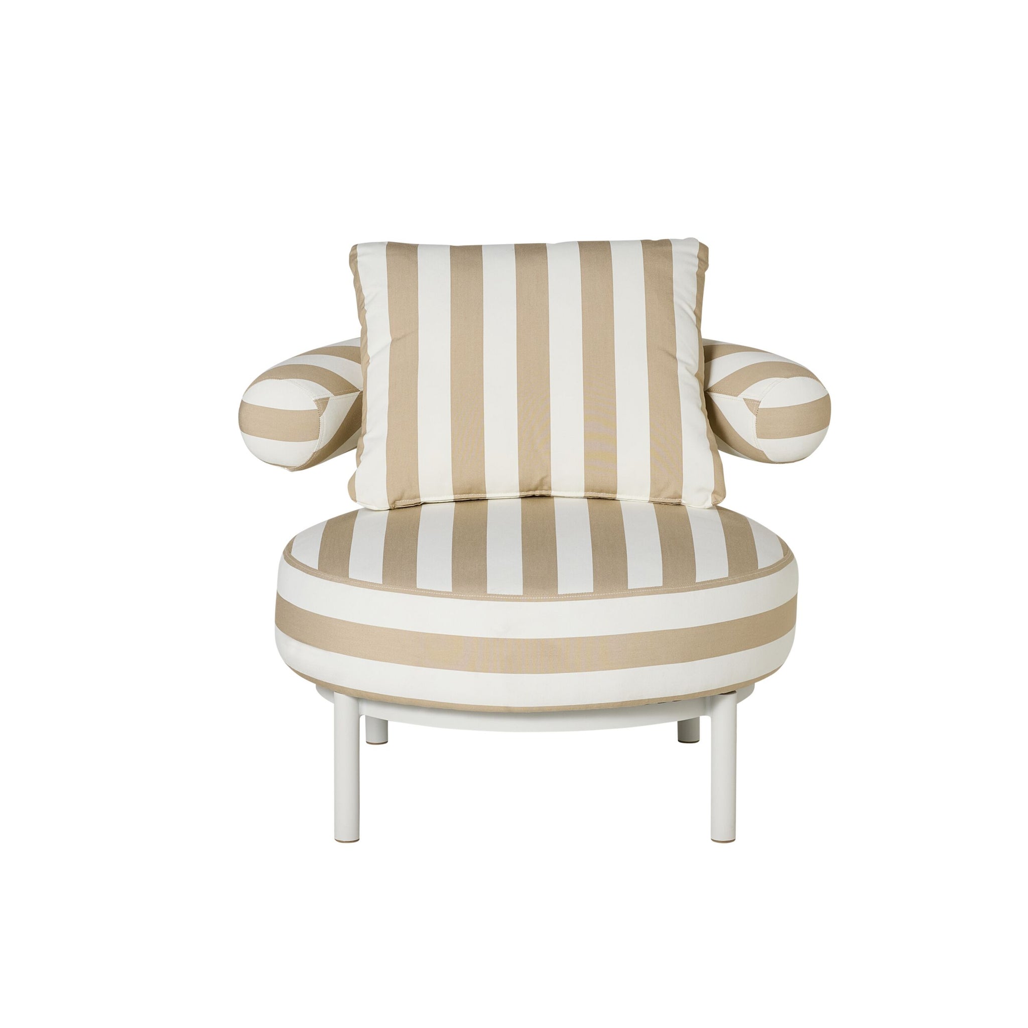 Parri Occasional Chair Taupe Stripe