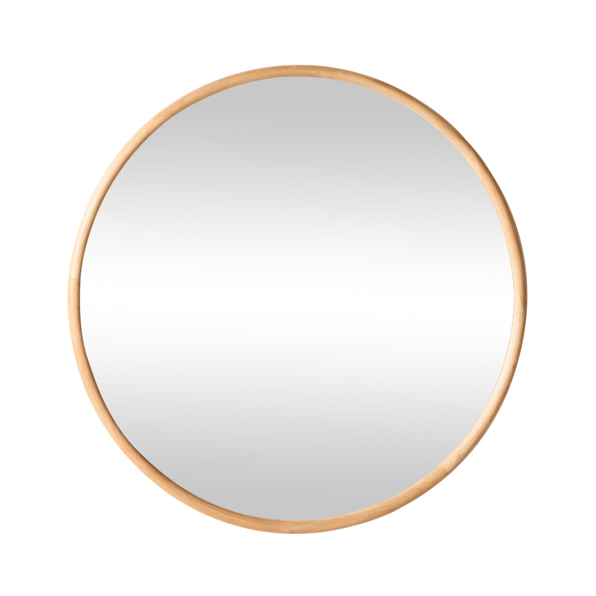 Bay View Round Wooden Mirror Extra Large 140cm