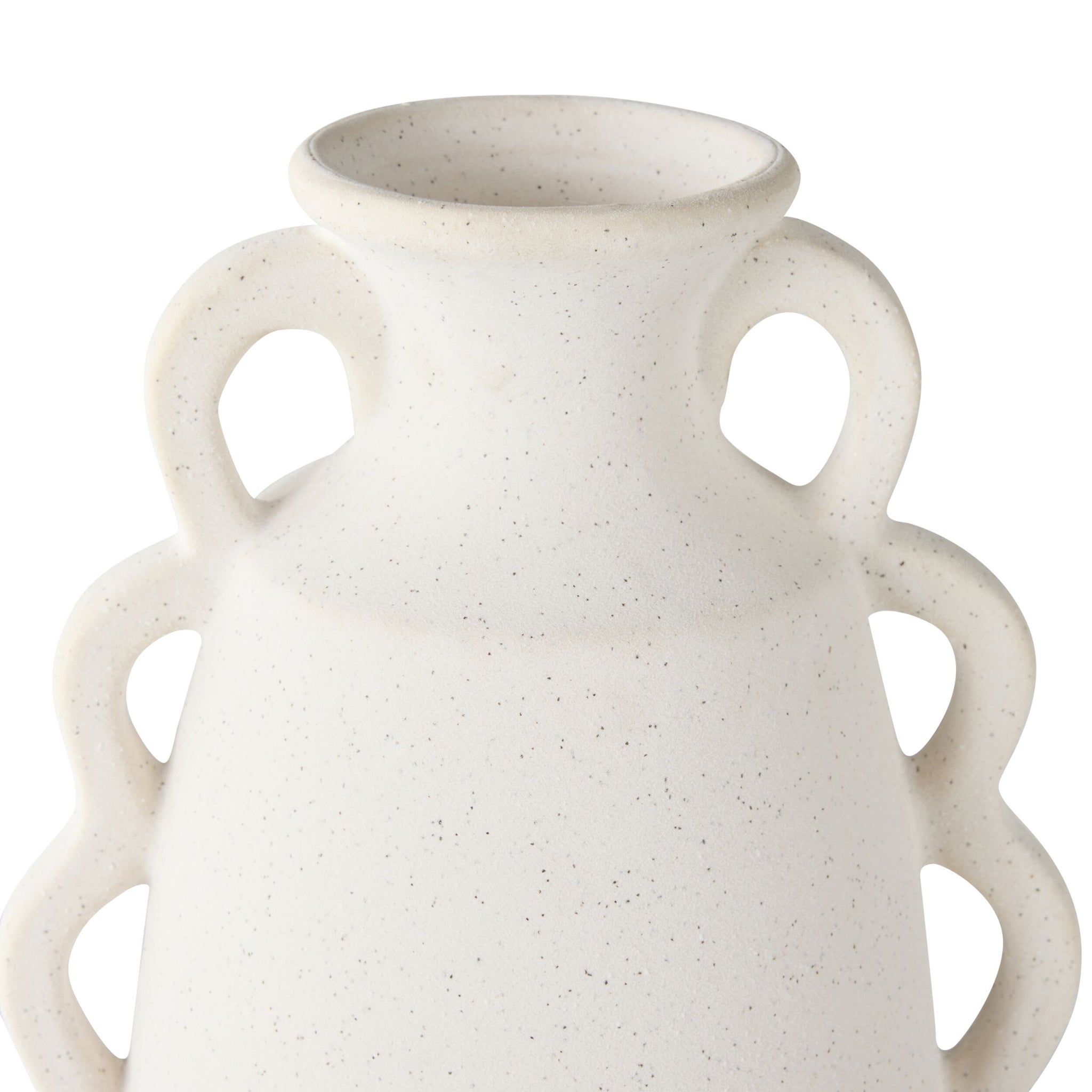 Tranquil Large Scalloped Ceramic Vase
