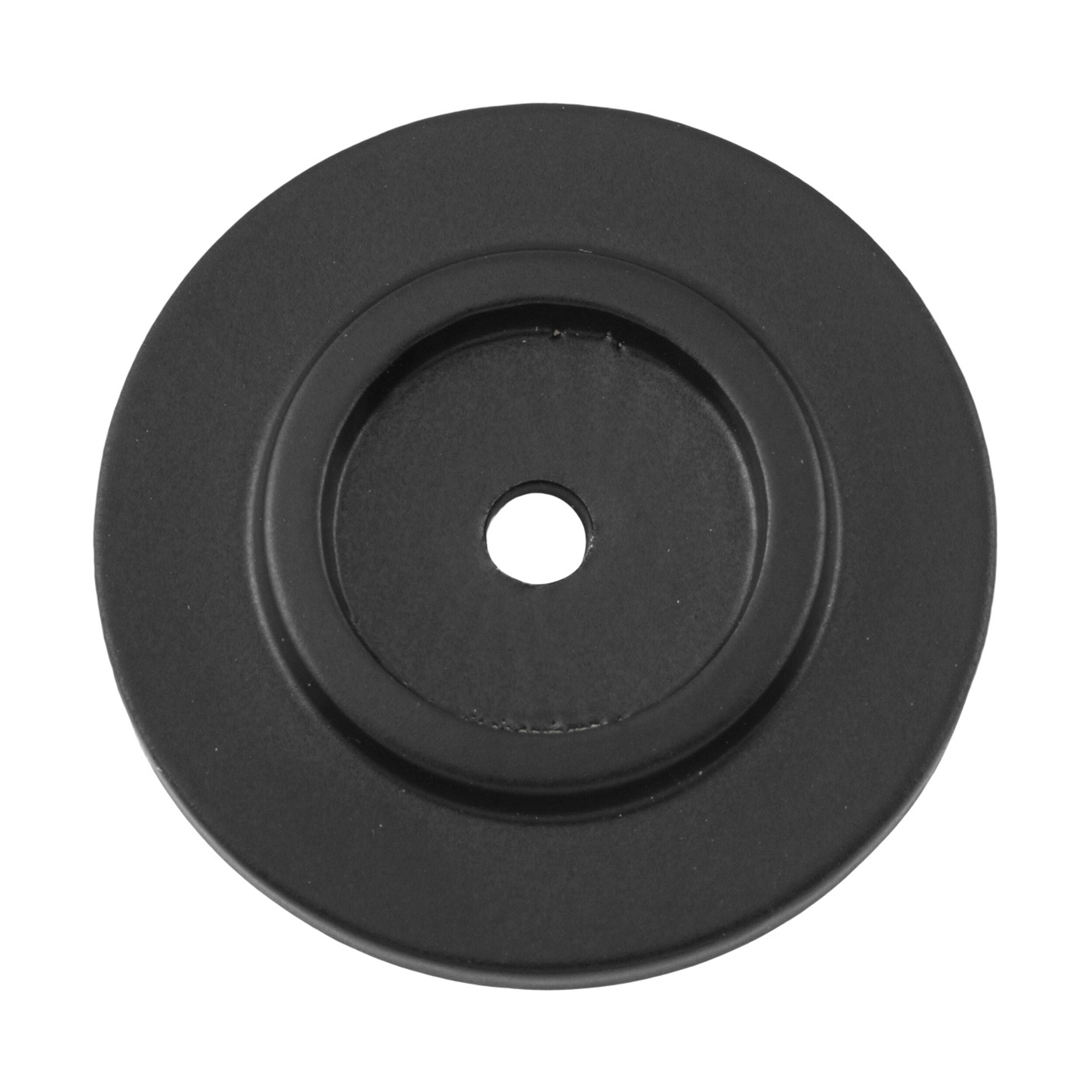 9691 Backplate For Domed Cupboard Knob Matte Black D32mm