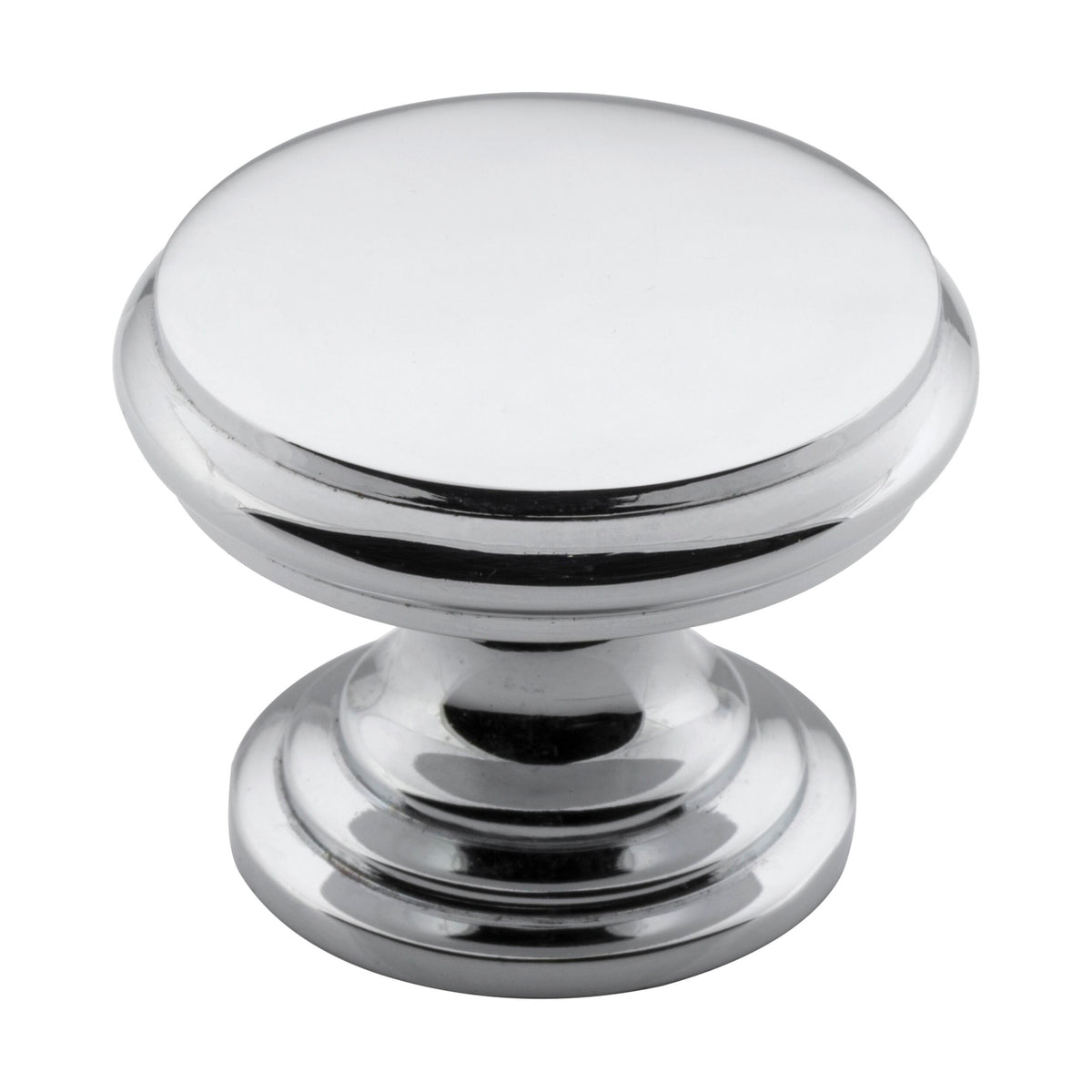 3048 Cupboard Knob Flat Chrome Plated D32xP23mm – Early Settler AU