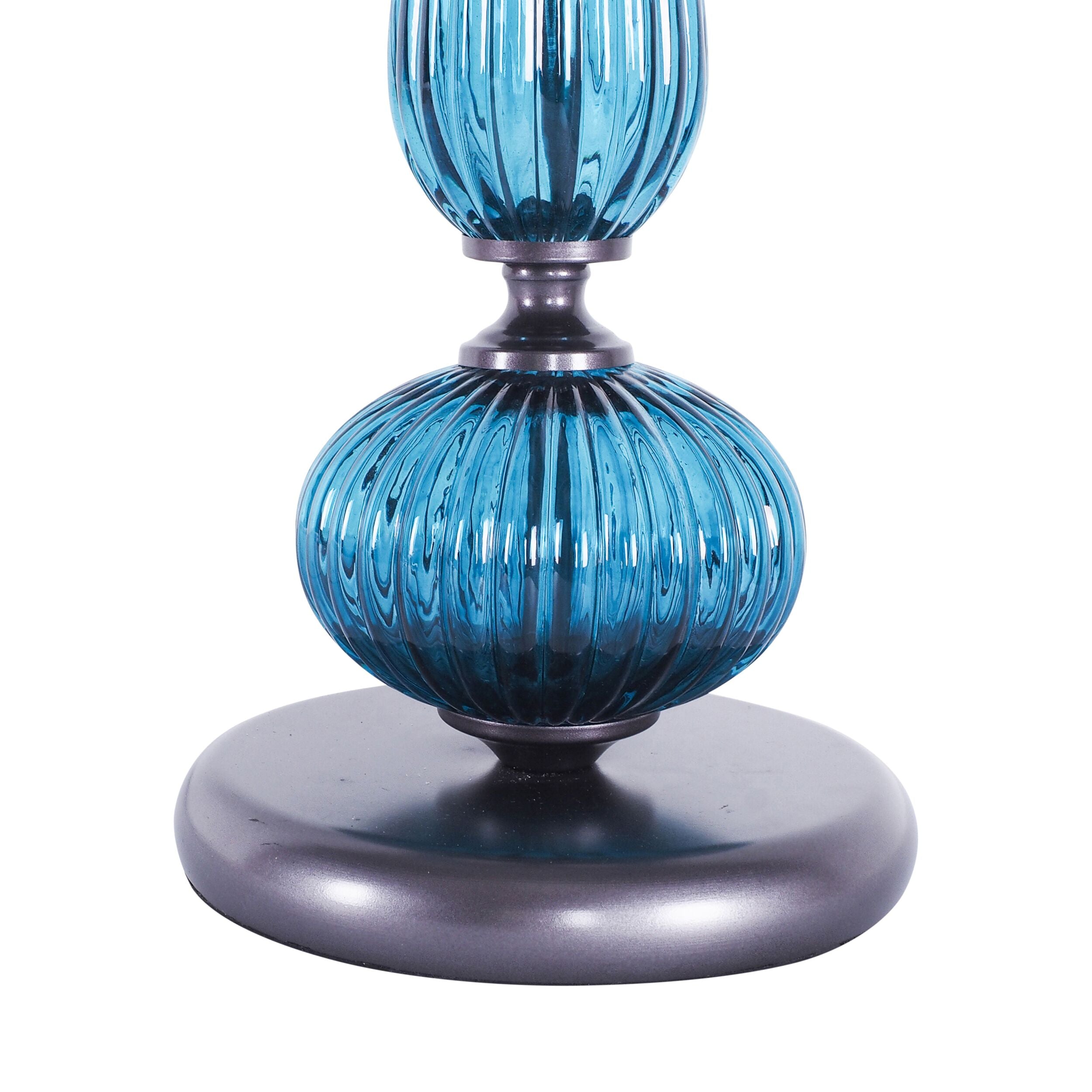 Velvet Table Lamp Turquoise 70cm