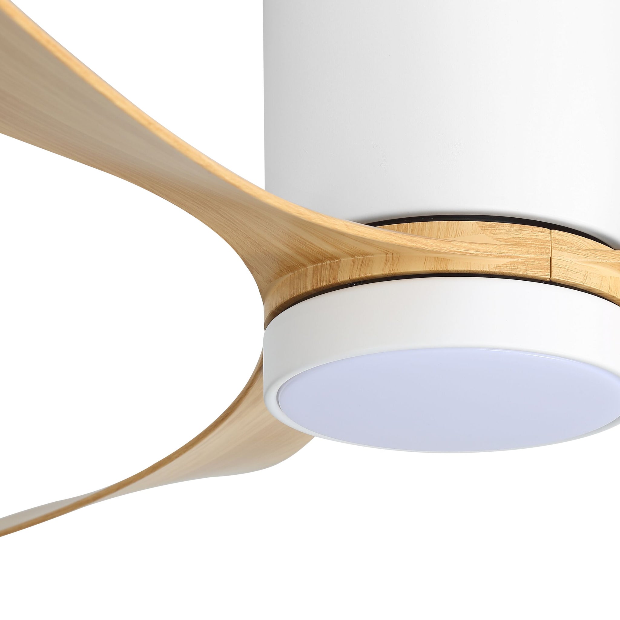 Cove Hugger 106cm Indoor DC Fan - White with Natural ABS Blades