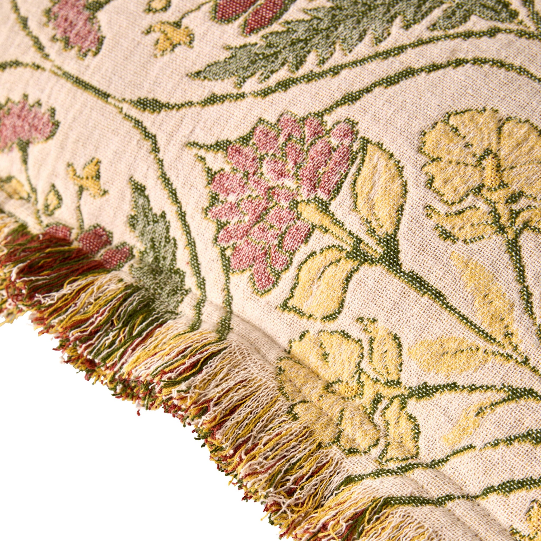 Jacquard Garden Cotton Cushion 50x50cm Damask