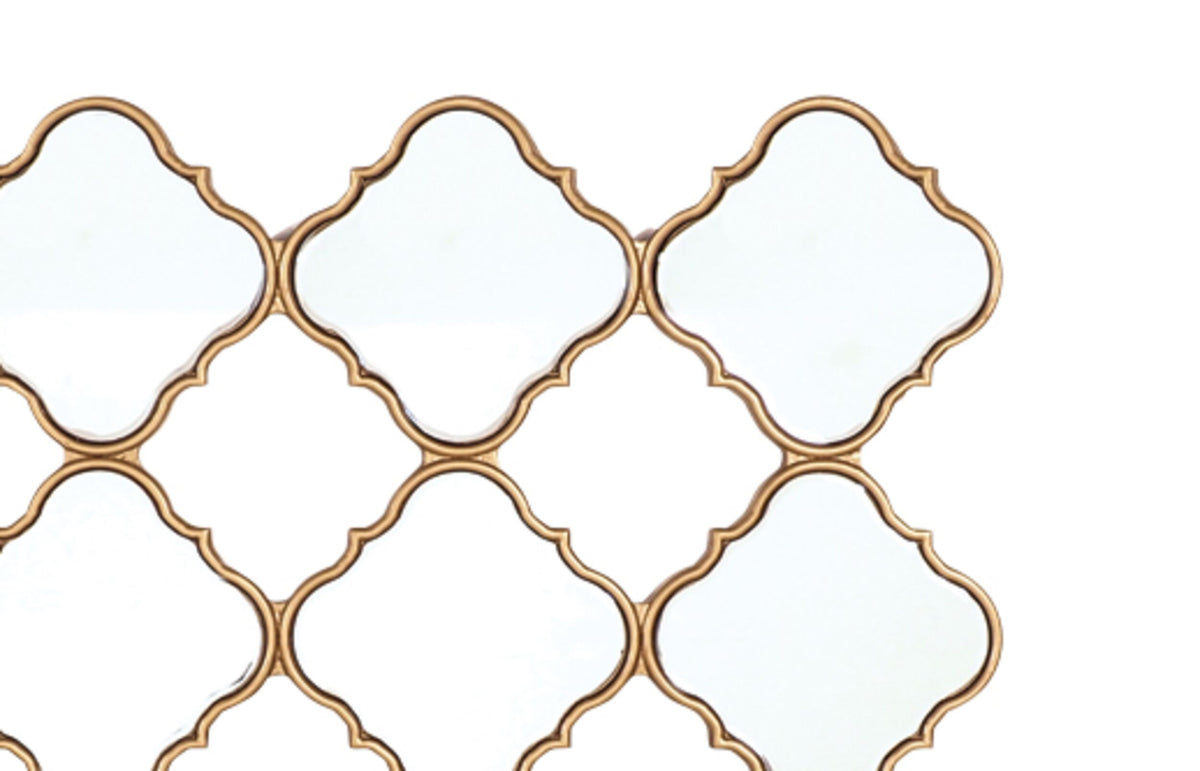 Diamond Lustre Mirrored Wall Decoration 120x80x2cm