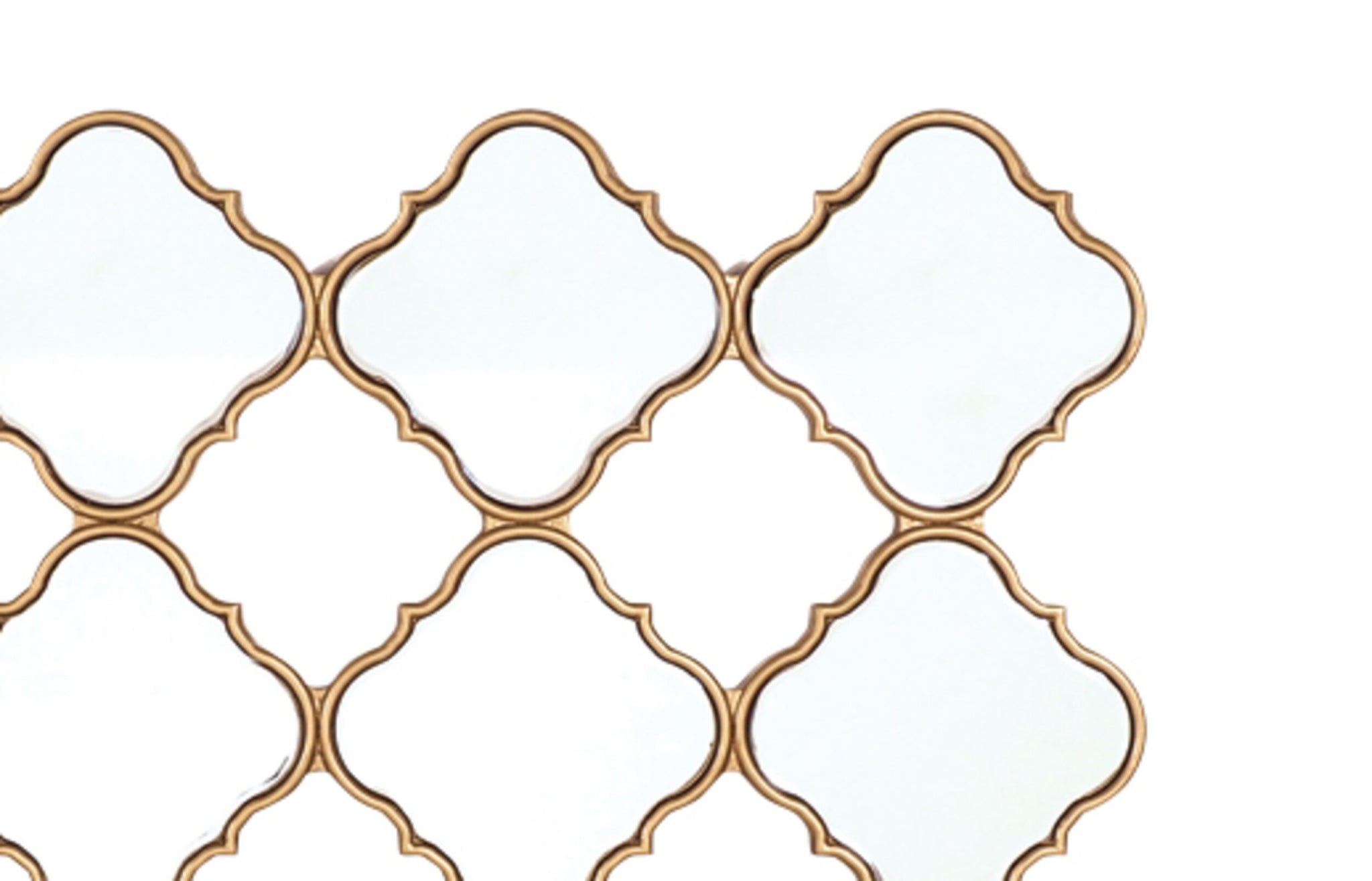 Diamond Lustre Mirrored Wall Decoration 120x80x2cm