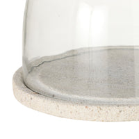 Beige Marble And Glass Cheese Dome