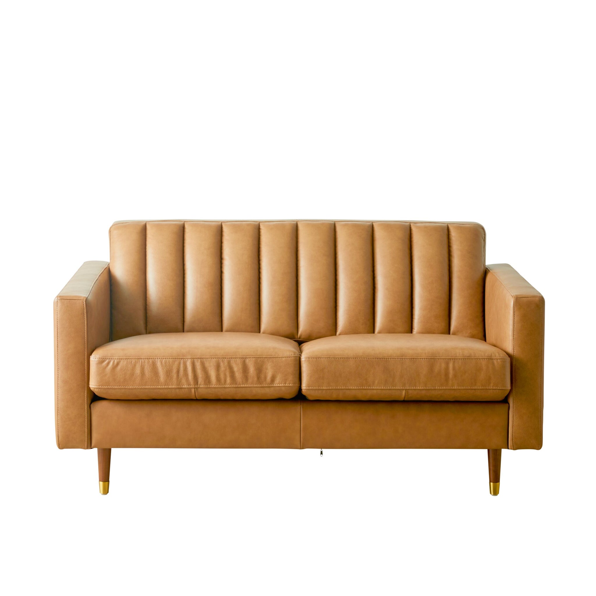 Stitch 2 Seater Leather Sofa Dakota Saddle
