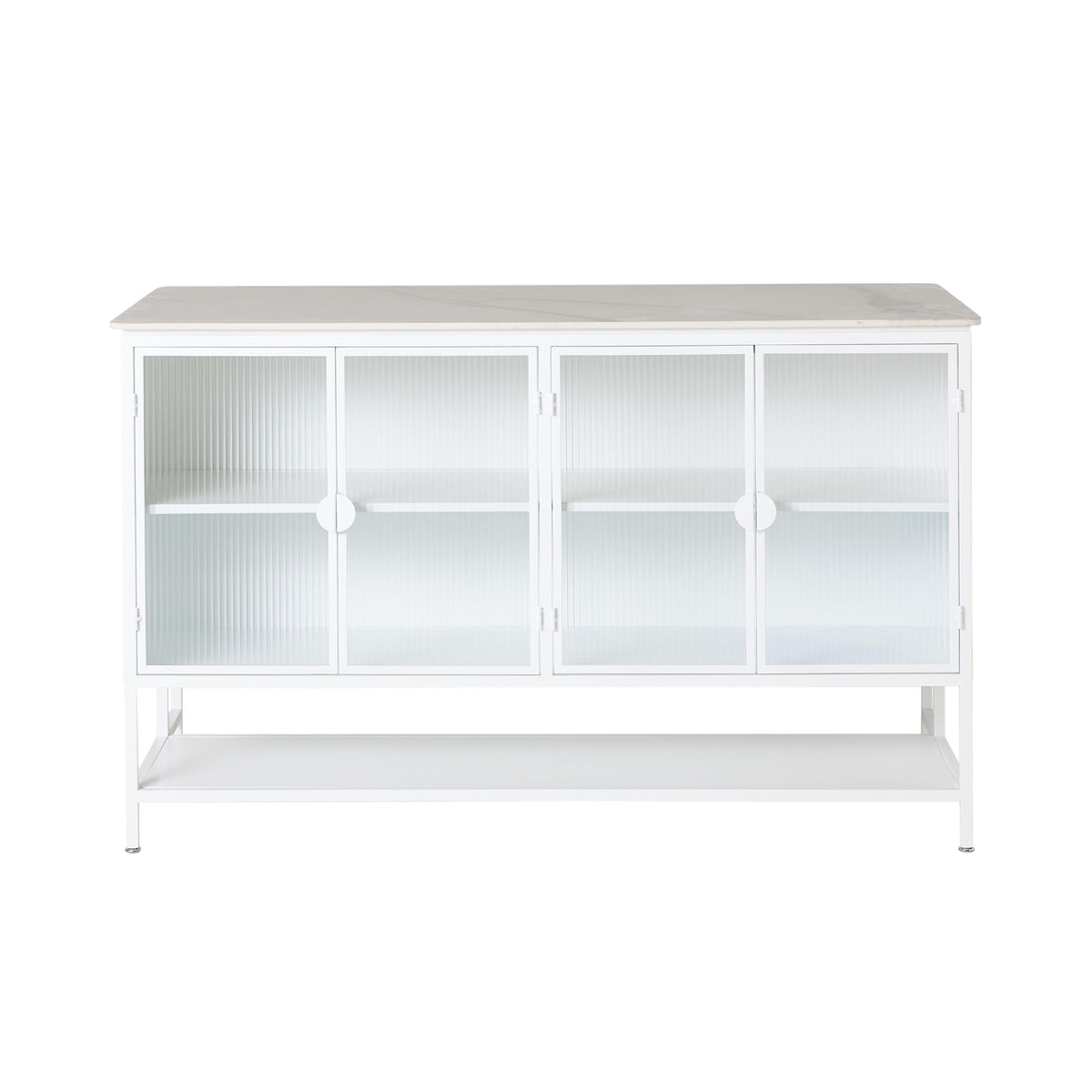 Nero Kitchen Island Bench White 150cm