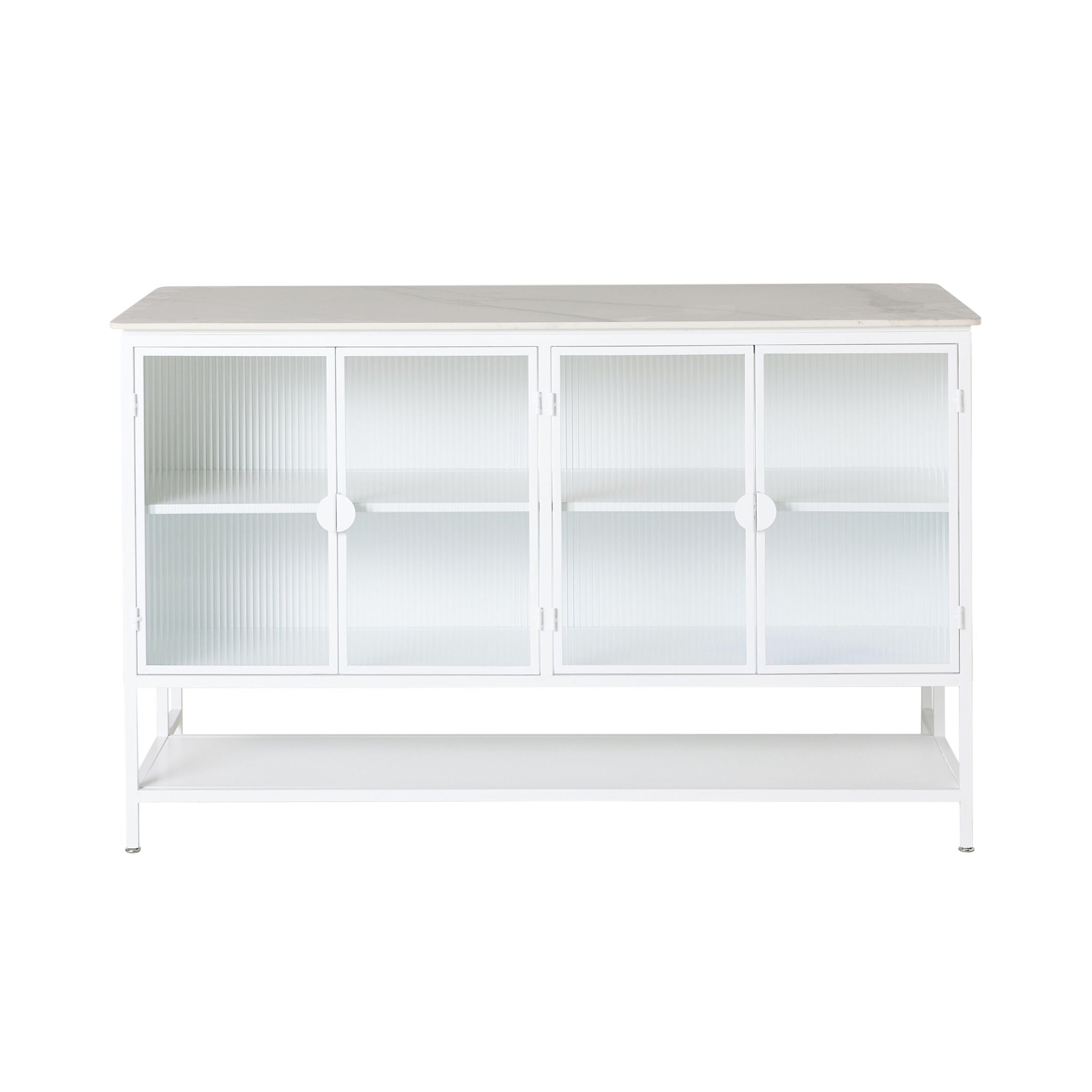 Nero Kitchen Island Bench White 150cm