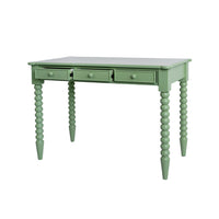 Maisie 3 Drawer Desk Green