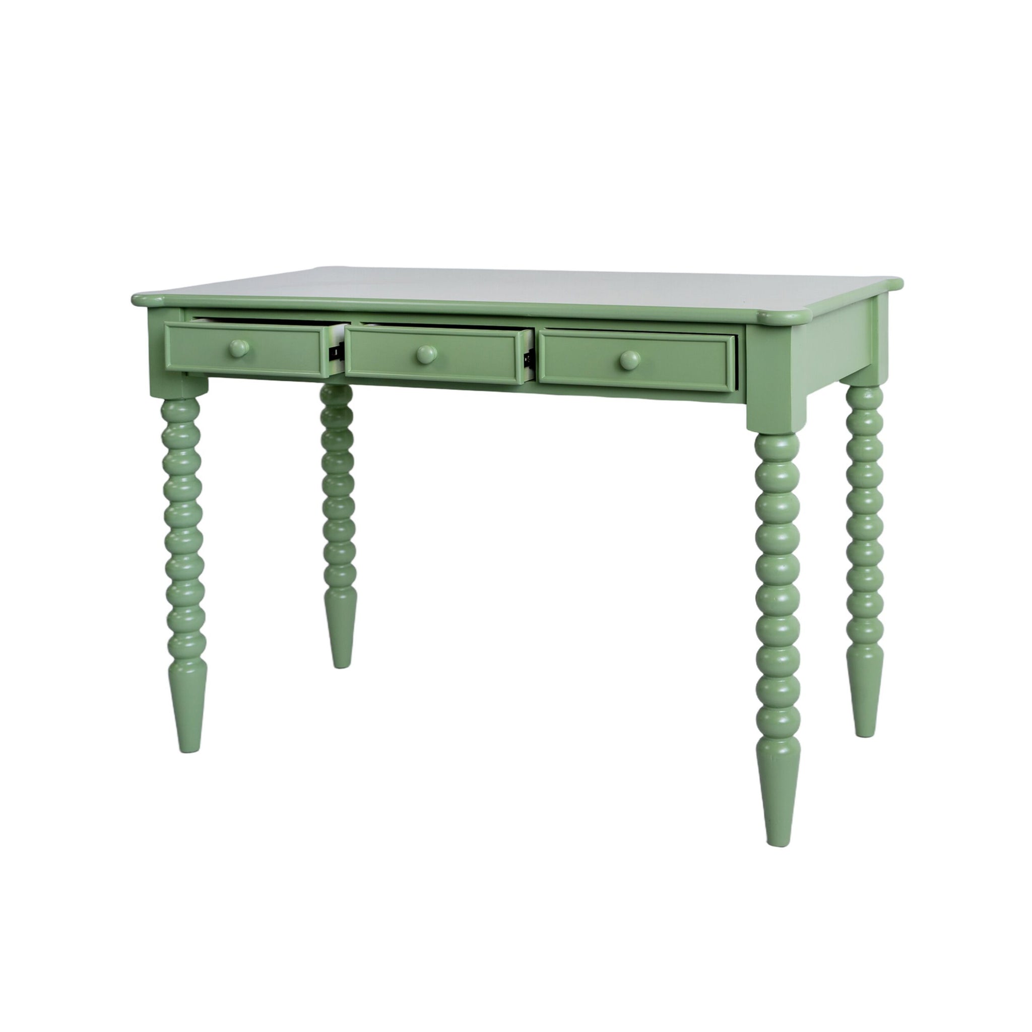 Maisie 3 Drawer Desk Green