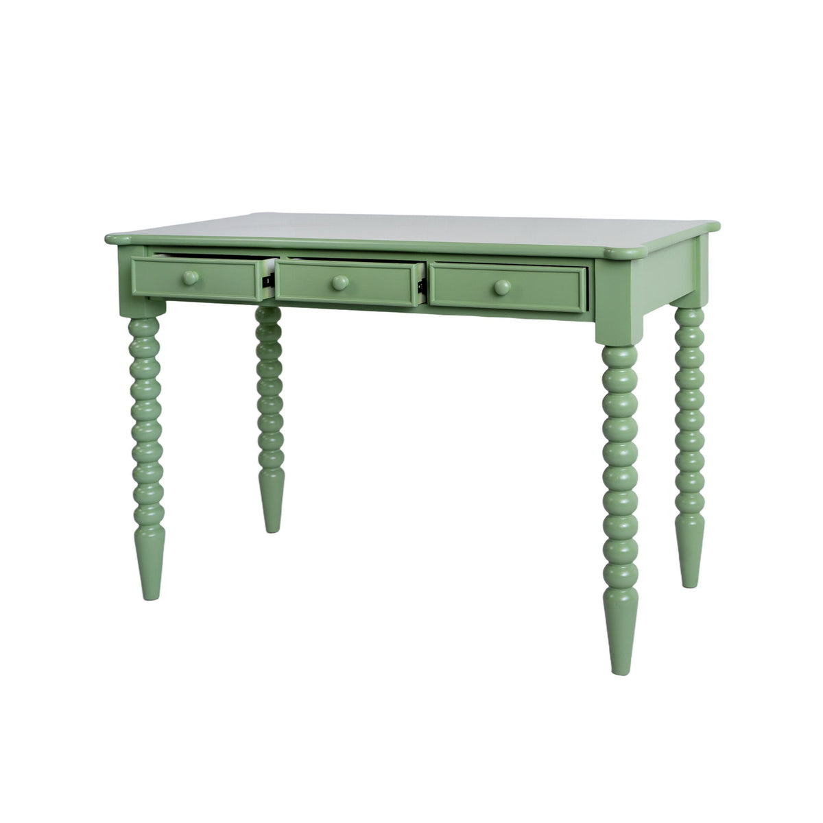 Maisie 3 Drawer Desk Green