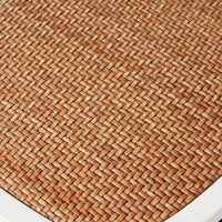 Provincial Cross Back Dining Stool Crisp White