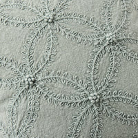 Stitch Scalloped Cushion Soft Sage 50x50cm