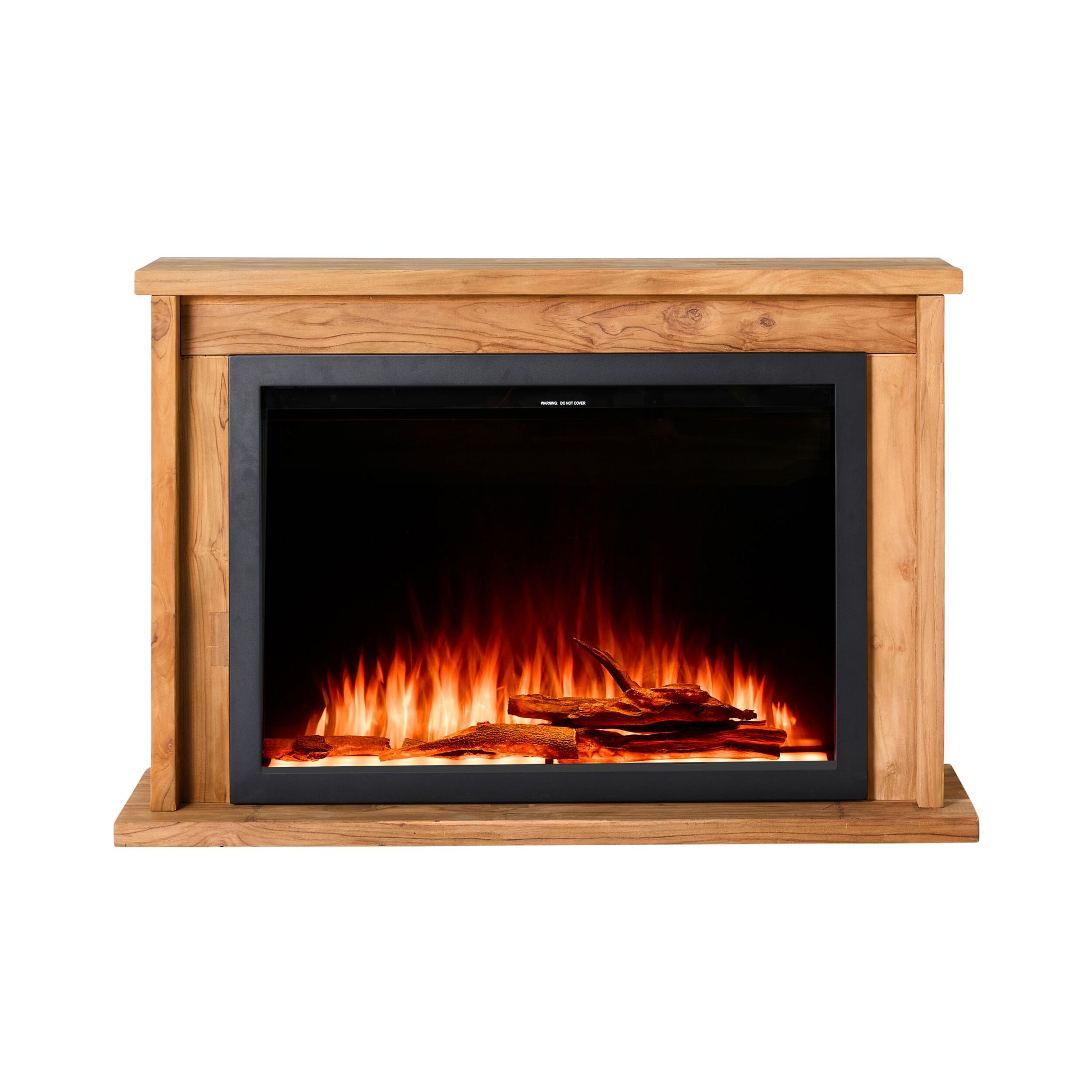 Kadara Reclaimed Teak Fireplace & Insert Package