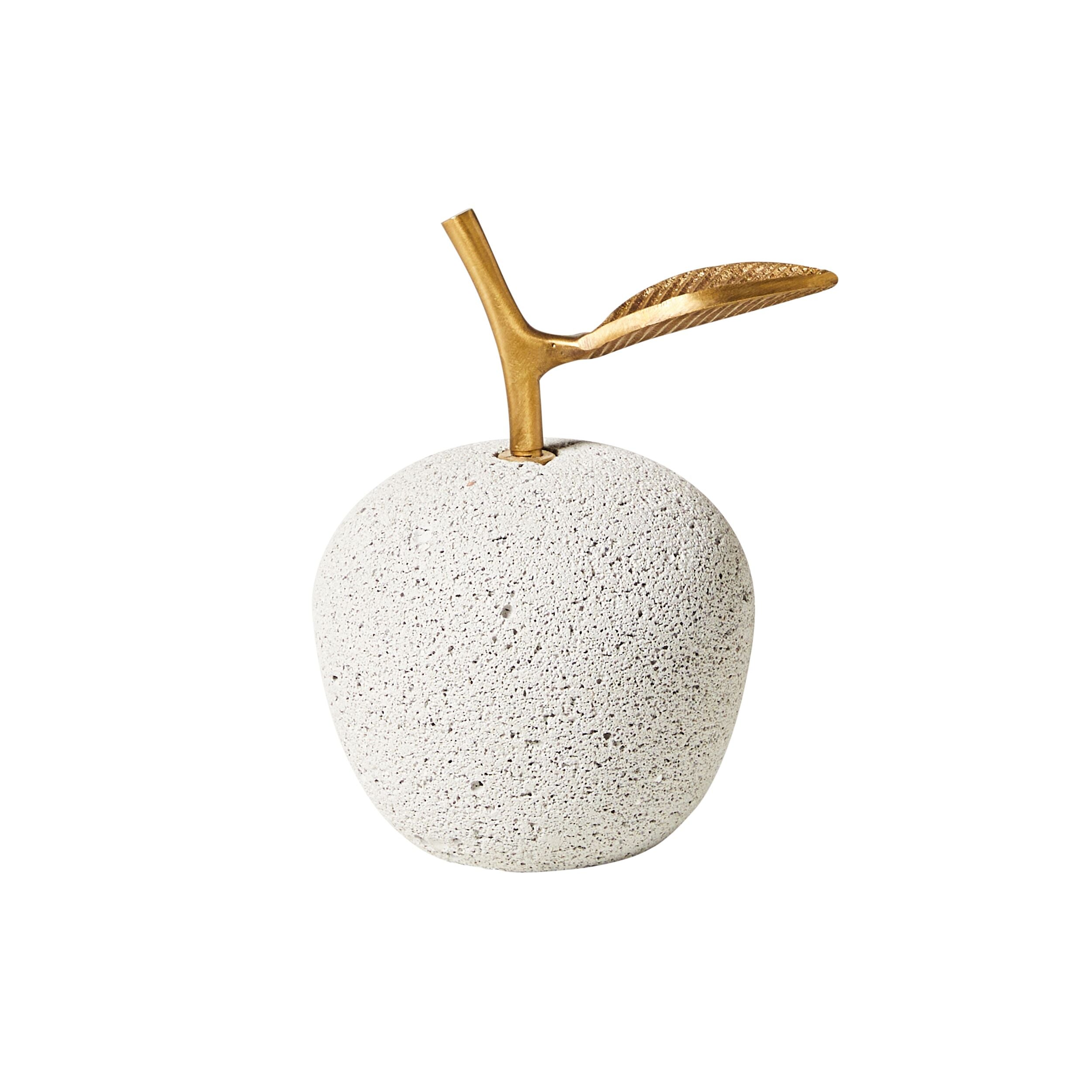 Naxian Apple Concrete With Brass Leaf