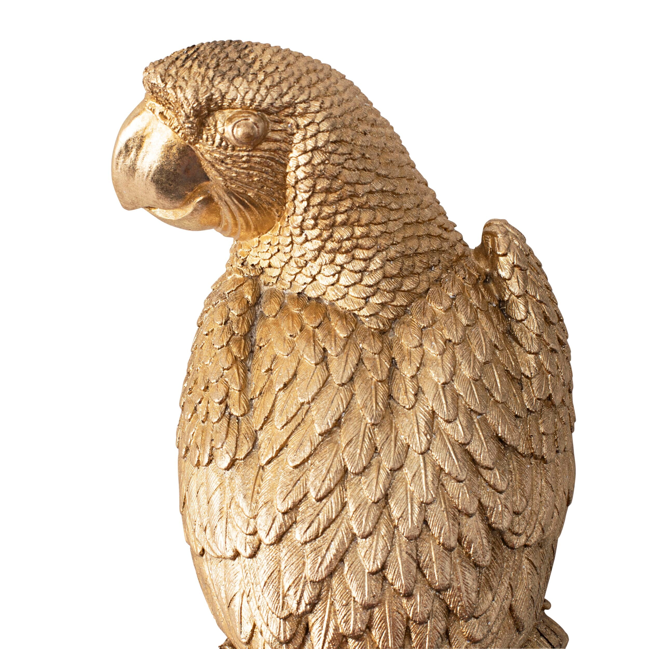 Poly Parrot Polyresin Wall Deco 35x11.5x8.5cm