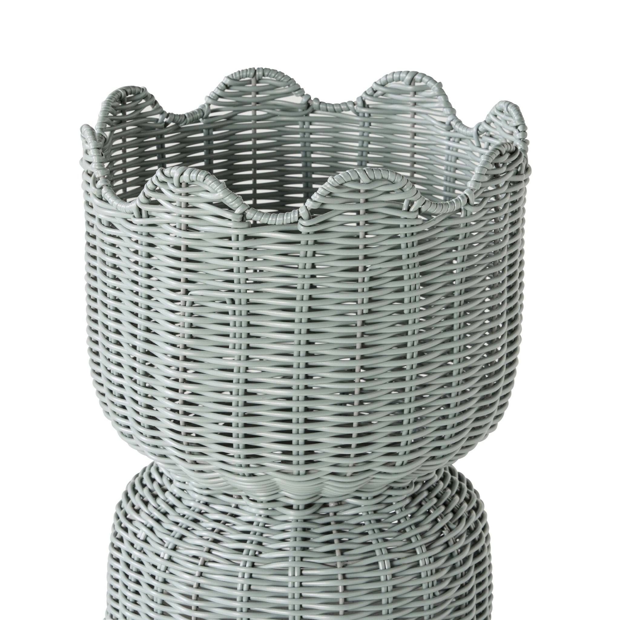 Sidney Woven Planter Small Mist