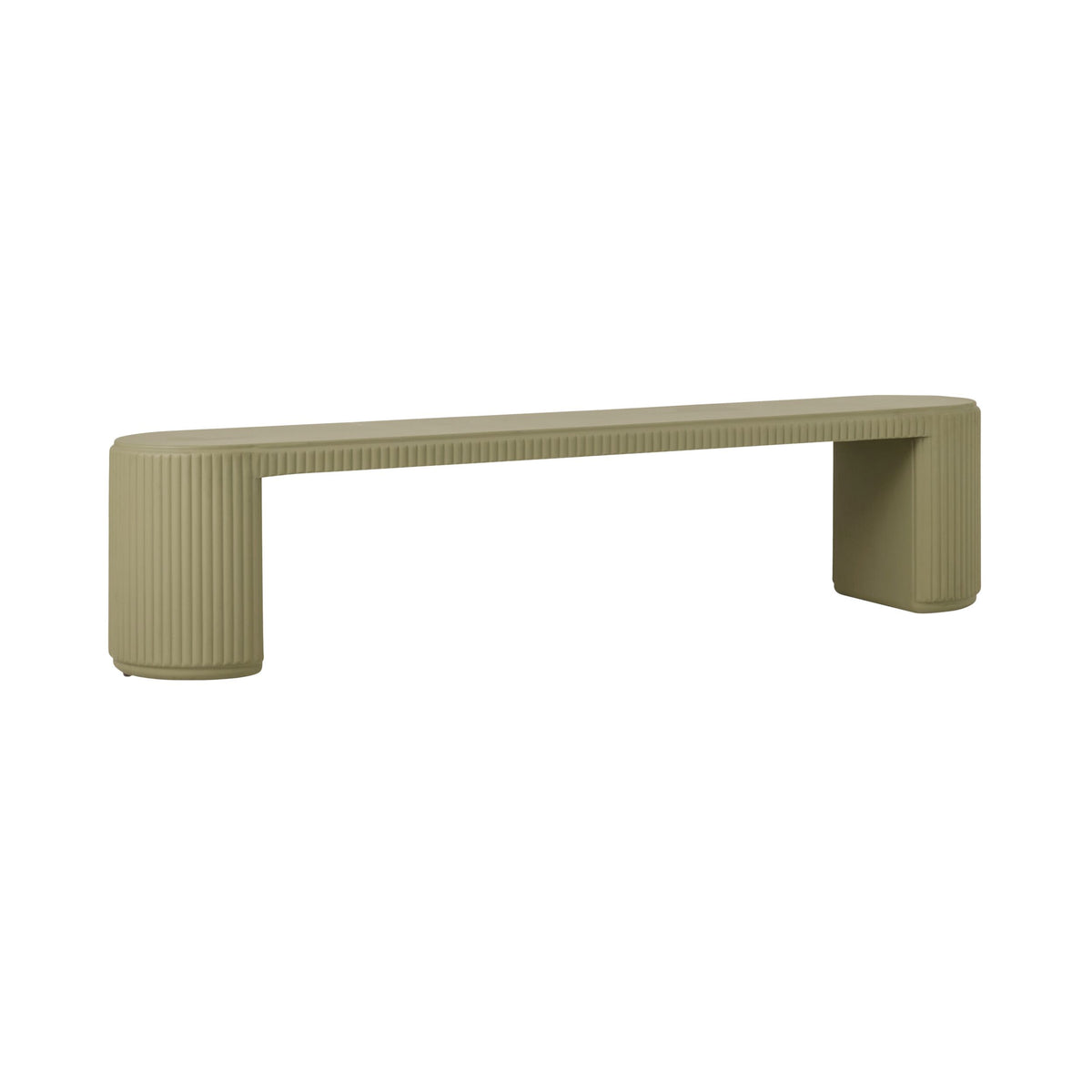Ravello Ripple Bench 200cm Olive