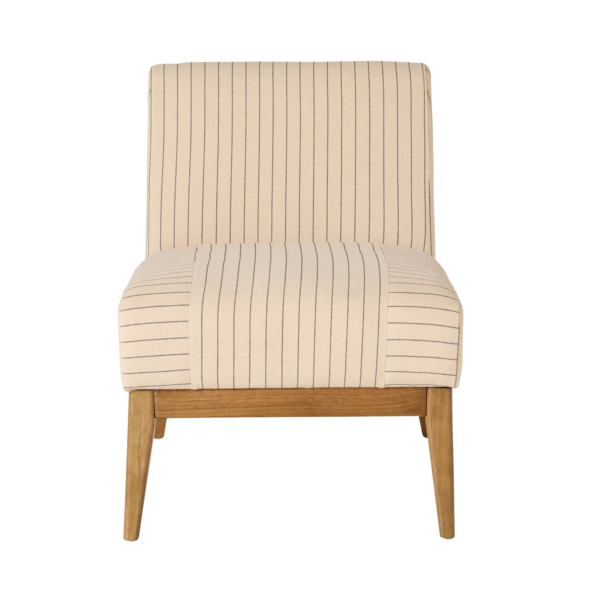 Mello Occasional Chair Black Linen Stripe