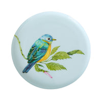 Folk Garden Round Dish Soft Blue