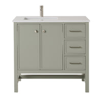 Liam Single Vanity Evergreen Fog 940mm