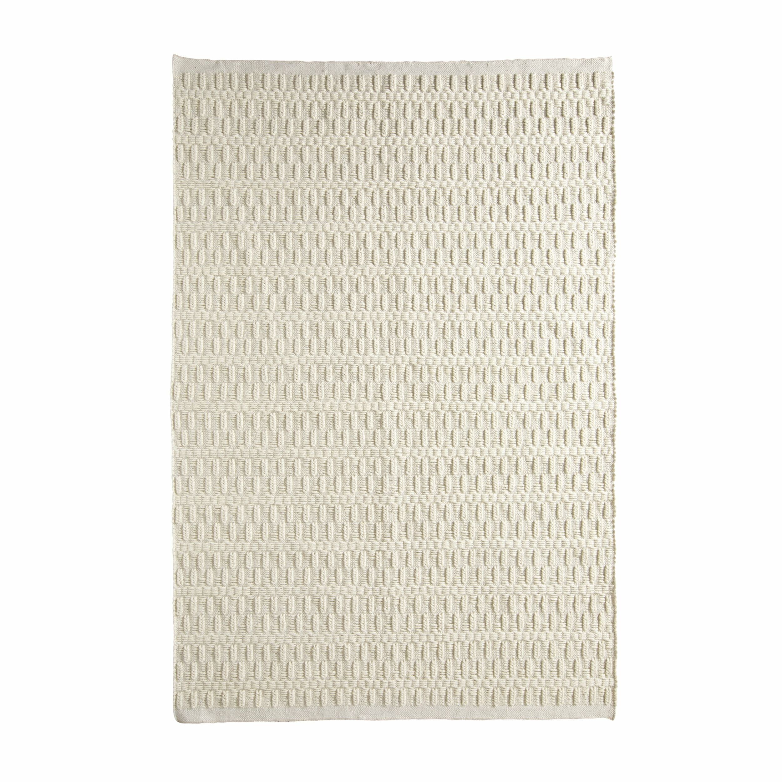 Luna Hand-Woven Cream Pattern Rug 300x240cm